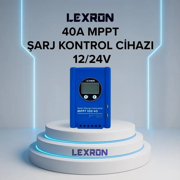 Lexron 40 Amper 12v -24v Mppt Solar Şarj Kontrol Cihazı ürün görseli 1