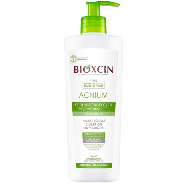 Bioxcin Acnium Sebum Dengeleyici Yüz Yıkama Jeli 500 ml