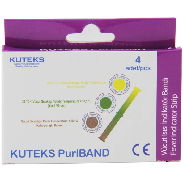 Kuteks Puriband Vücut Sıcaklığı Ölçüm Bandı 4 lü
