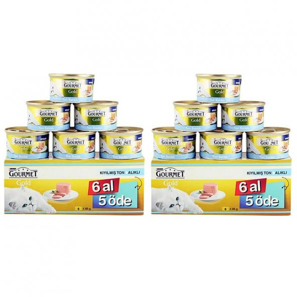 Gourmet Ton Balıklı Kedi Yaş Mama 85 Gr 12 Al 10 Öde