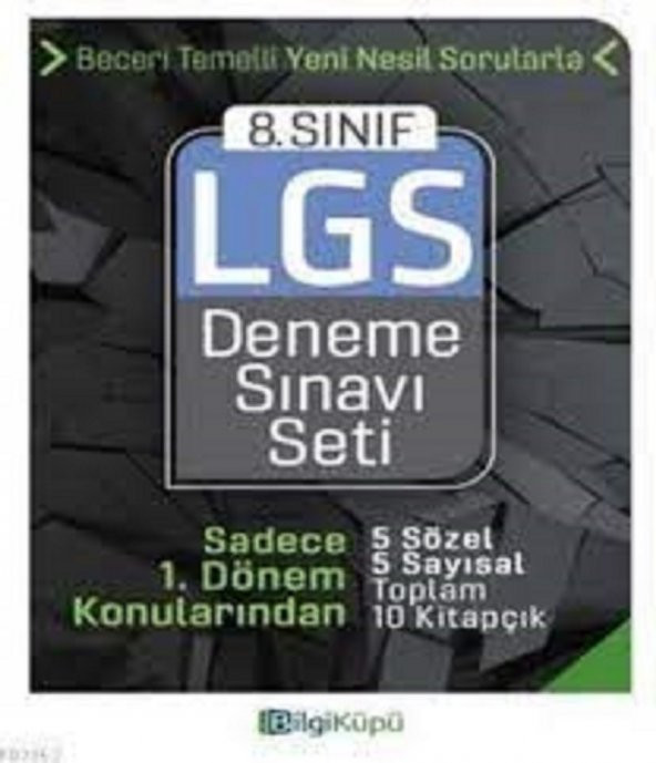 8. Sınıf LGS 1. Dönem Deneme Sınavı Seti Bilgi Küpü Yayınları