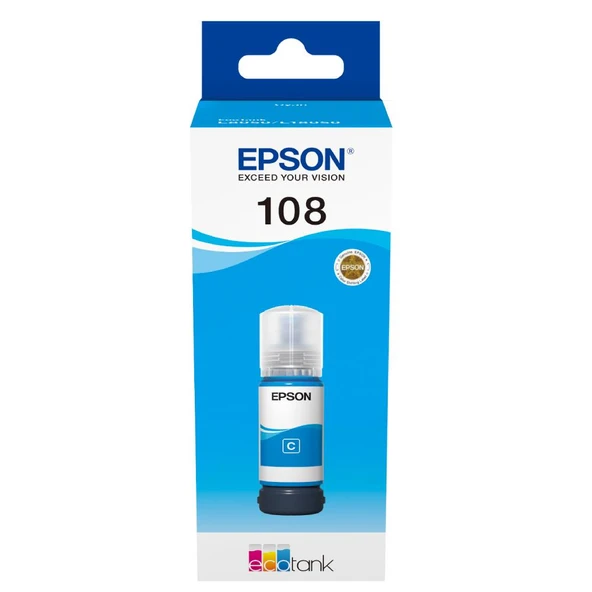 Epson T09C2 108 Cyan Mavi Şişe Mürekkep T09C24A L18050-L8050 ürün görseli