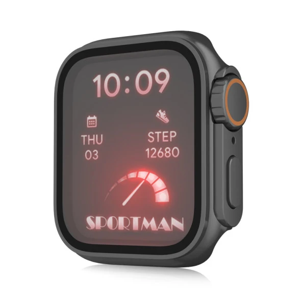 Apple Watch Ultra Dönüştürücü 7 8 45mm Uyumlu Ekran Kasa Koruyucu - 9