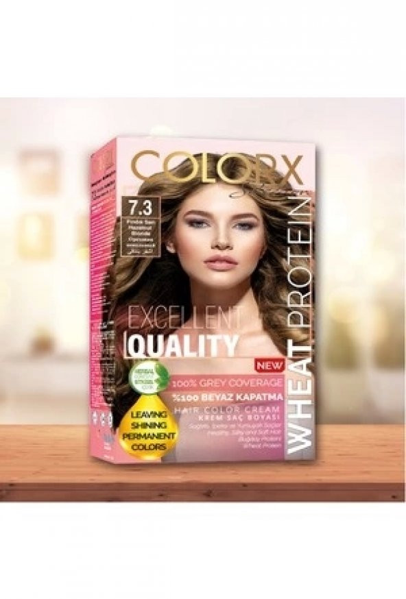 Colorx Saç Boyası Tek Set - 7.3 FINDIK SARI ürün görseli