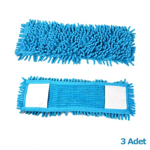 Cod-Ex Mikrofiber Islak Kuru Nemli Makarna Şönil Palet Tablet Mop Yedeği - 80 Cm. - 3 Adet - Resim 2