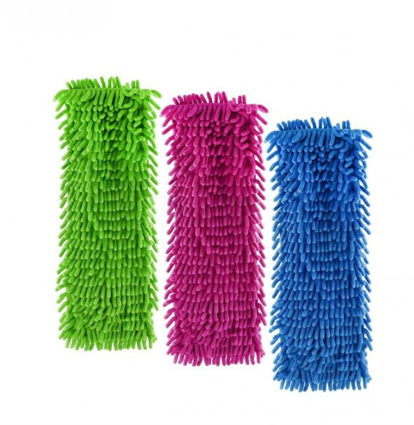 Cod-Ex Mikrofiber Islak Kuru Nemli Makarna Şönil Palet Tablet Mop Yedeği - 80 Cm. - 5 Adet - 4