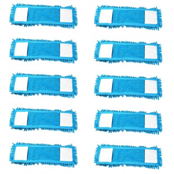 Cod-Ex Mikrofiber Islak Kuru Nemli Makarna Şönil Palet Tablet Mop Yedeği - 80 Cm. - 10 Adet