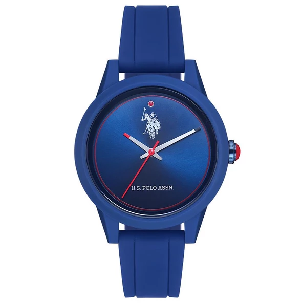 U.S. POLO ASSN. USPA2007-02 LACİVERT SİLİKON KORDON KADIN KOL SAATİ