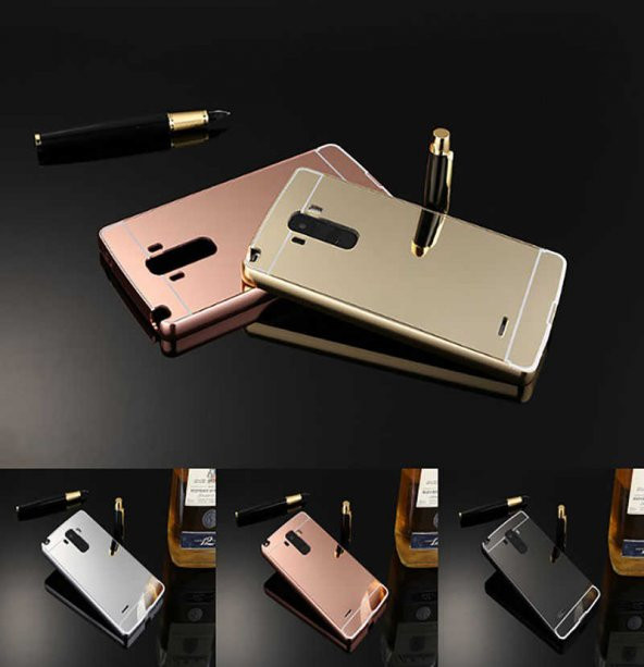 LG G4 Stylus Kılıf Zore Aynalı Bumper - 3