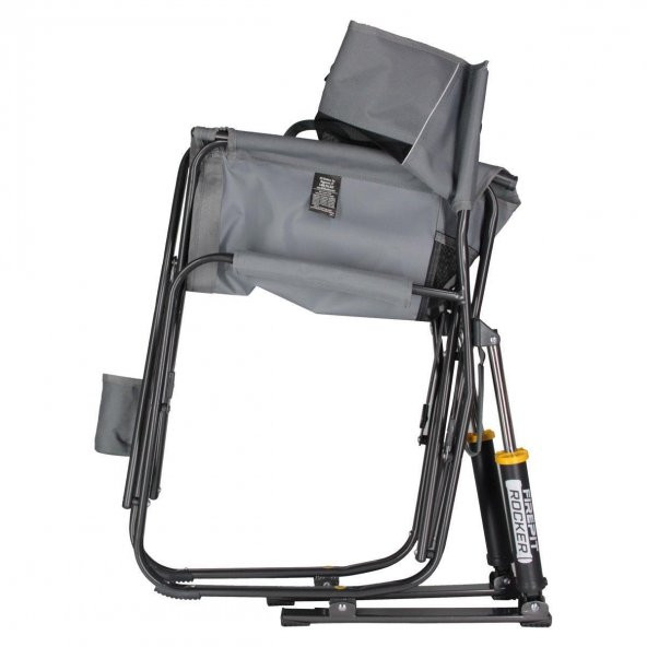 GCI Outdoor FirePit Amortisörlü Katlanır Kamp Sandalyesi Gri Kod:60565 - Resim 2