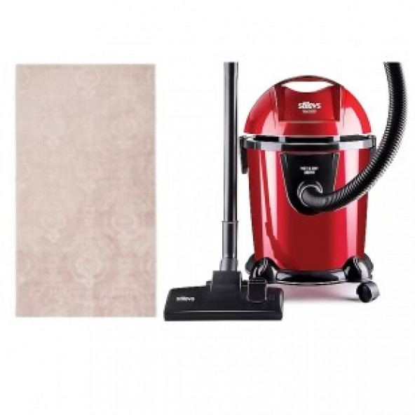 Stilevs Uzay 2800w Kırmızı-siyah Islak - Kuru Elektrikli Süpürge& 80X150 ÖZDİLEK HALI HEDİYELİ