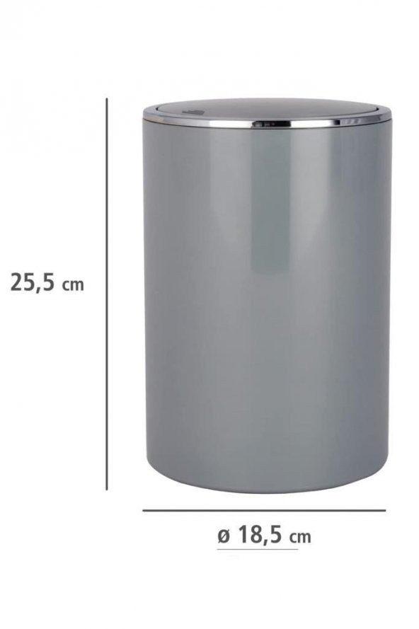 Çöp Kovası Gri 5 Lt (İNCA MODEL) - 4