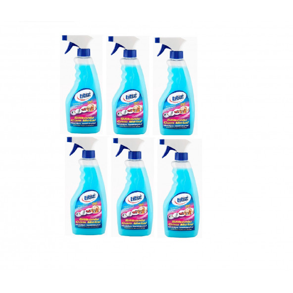Silikonlu Cam Temizleyici Püskürtmeli 500ml X 6 Adet