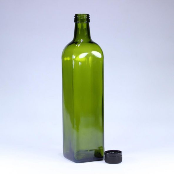 Zeytinyağı Şişesi Yağdanlık Sosluk Sirkelik 750 ml Koyu Yeşil Marasca - 2