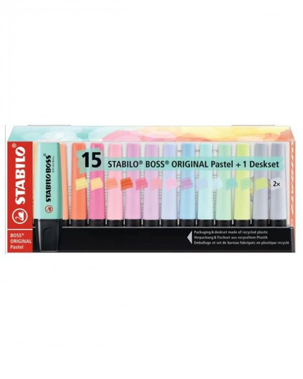 Stabilo Boss Orijinal 15li Deskset