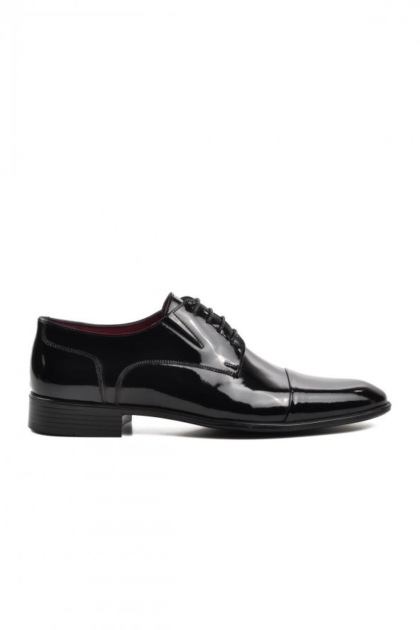 Pierre Loti 0297 Siyah Rugan İçi Dışı Hakiki Deri Erkek Klasik Ayakkabı
