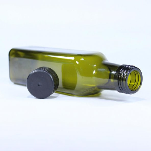 Zeytinyağı Şişesi Yağdanlık Sosluk Sirkelik 250 ml Koyu Yeşil Marasca