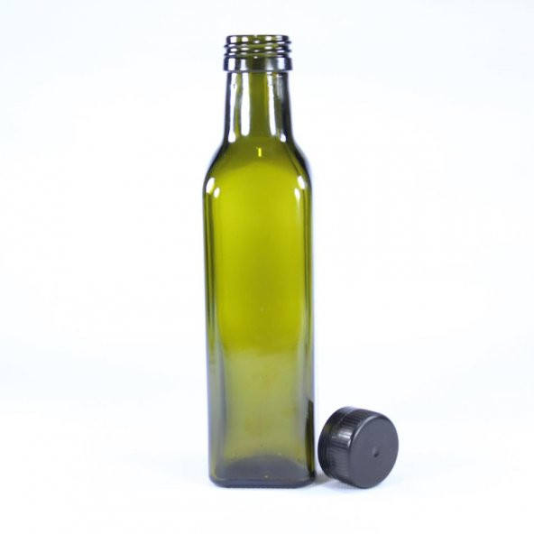 Zeytinyağı Şişesi Yağdanlık Sosluk Sirkelik 250 ml Koyu Yeşil Marasca - 2
