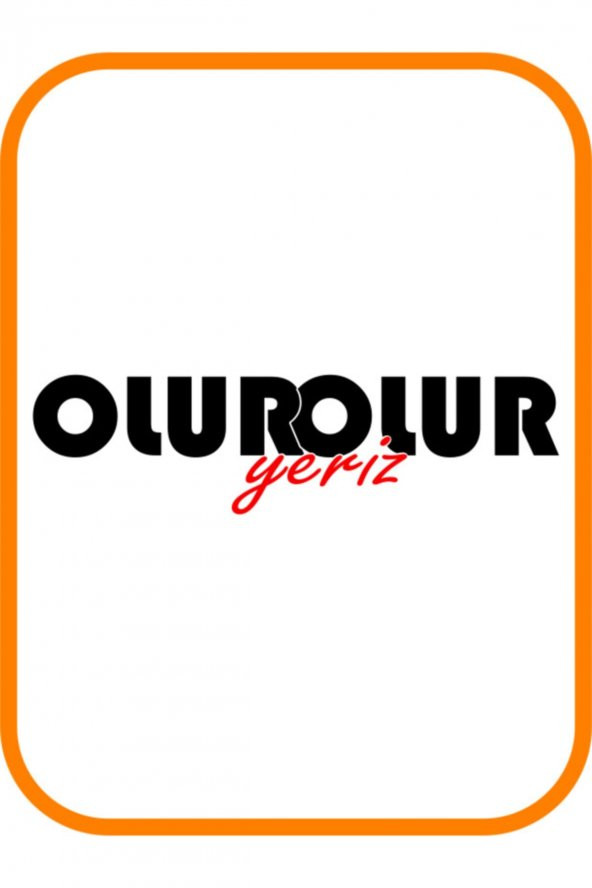 Olur Olur Yeriz Oto Sticker Siyah 20*7 Cm