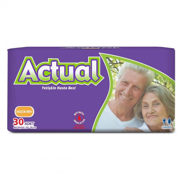 Actual Küçük Boy Yetişkin Hasta Bezi Small Beden 60 Adet - 2