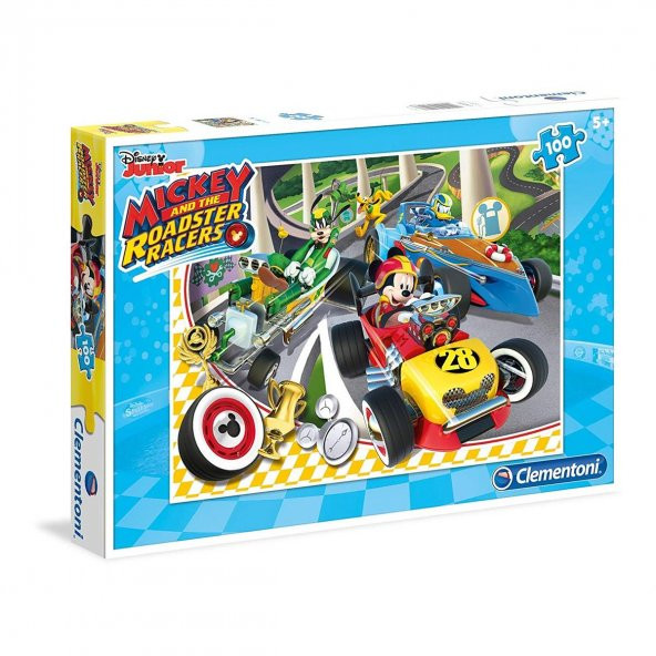 Clementoni 100 Parçalı Disney Mickey Mouse Yapboz Miki Fare Puzzle Clementoni 5 Yaş ve Üzeri Çocuk Yapbozları Serisi