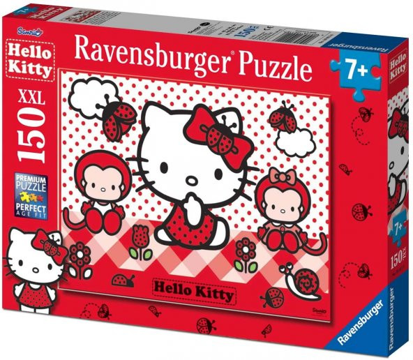 Ravensburger 150 XXL Parçalı Hello Kitty Yapboz Puzzle Ravensburger 7 Yaş ve Üzeri Çocuk Yapbozları