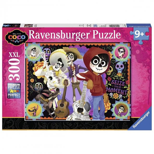 Ravensburger 300 XXL Parçalı Disney Coco Miguel Yapboz Puzzle Ravensburger 9 Yaş ve Üzeri Çocuk Yapbozları
