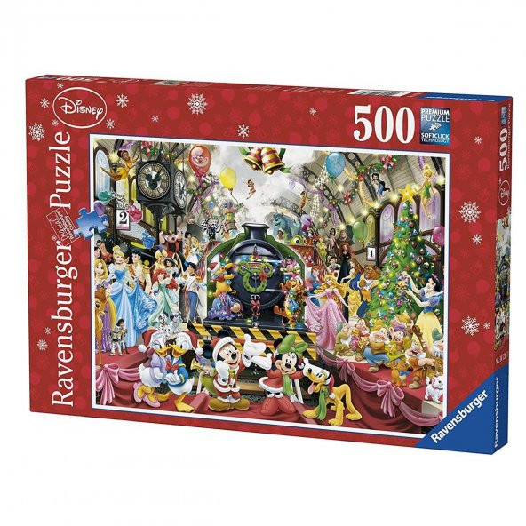 Ravensburger 500 Parçalı Yapboz Disney Yılbaşı Treni Disneyland Christmas Train Puzzle
