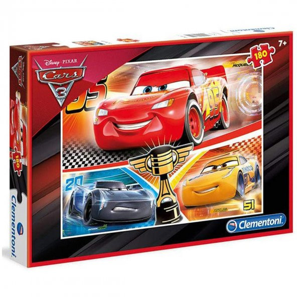Clementoni 180 Parçalı Yapboz Disney Cars 3 Arabalar Puzzle Clementoni 7 Yaş ve Üzeri Çocuk Yapbozu