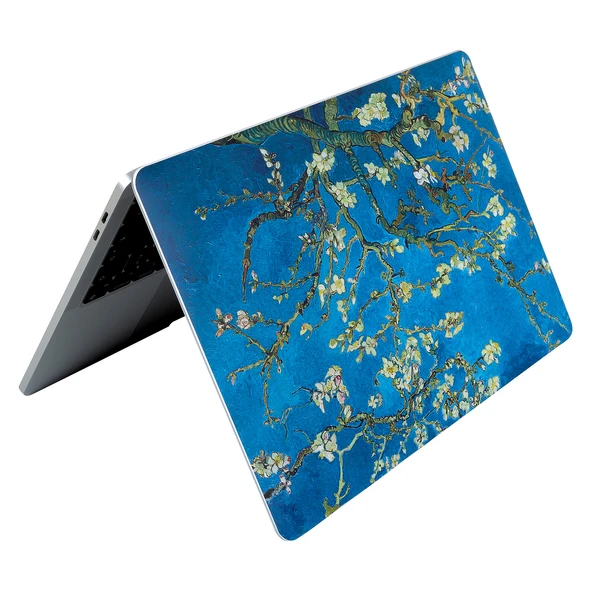 Macbook Pro Kılıf 13inç M1-M2 Laptop Kaplama Sticker Koruyucu A2338 ile Uyumlu Flower03NL - Resim 4