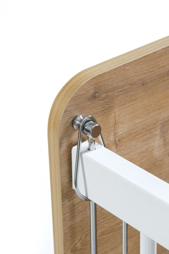 Babywhen BW1071 Pratik Sallanır Anne Yanı Ahşap Beşik 60x120 cm - 4