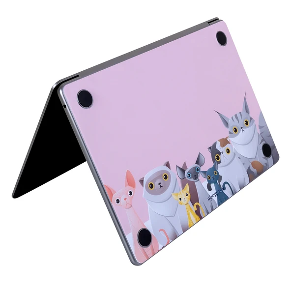 Macbook Pro Kılıf 13inç M1-M2 Sticker Kaplama Laptop Koruyucu A2338 ile Uyumlu Animal03 - Resim 5