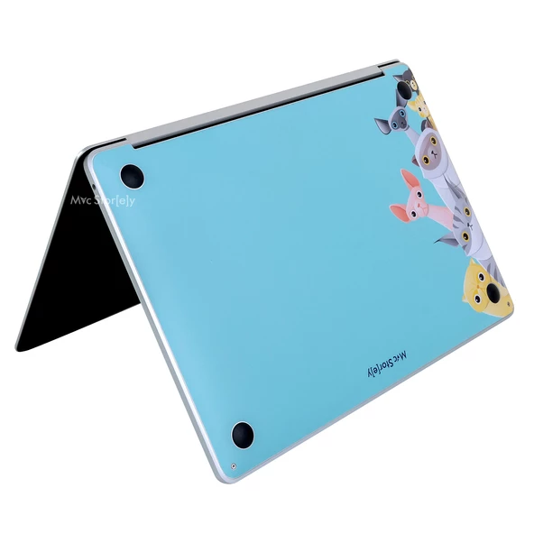 Macbook Pro Kılıf 13inç M1-M2 Sticker Kaplama Laptop Koruyucu A2338 ile Uyumlu Animal03 - 4