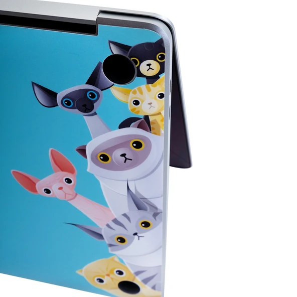 Macbook Pro Kılıf 13inç M1-M2 Sticker Kaplama Laptop Koruyucu A2338 ile Uyumlu Animal03 - Resim 6
