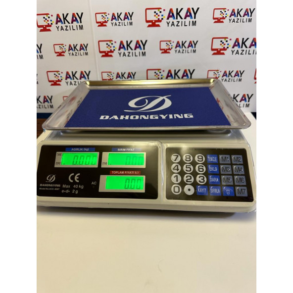 LUX Manessa- Market Pazarcı Manav Ve Kasap Terazisi 40 Kg Kapasiteli Elektronik Dijital Bakkal