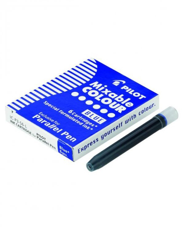 Pilot Parallel Pen Orijinal Kartuş Mavi 6lı