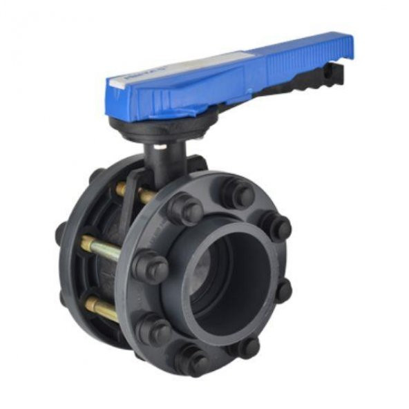 PVC FLANŞLI KELEBEK VANA ( Ø 125 ) ( 1 ADET )