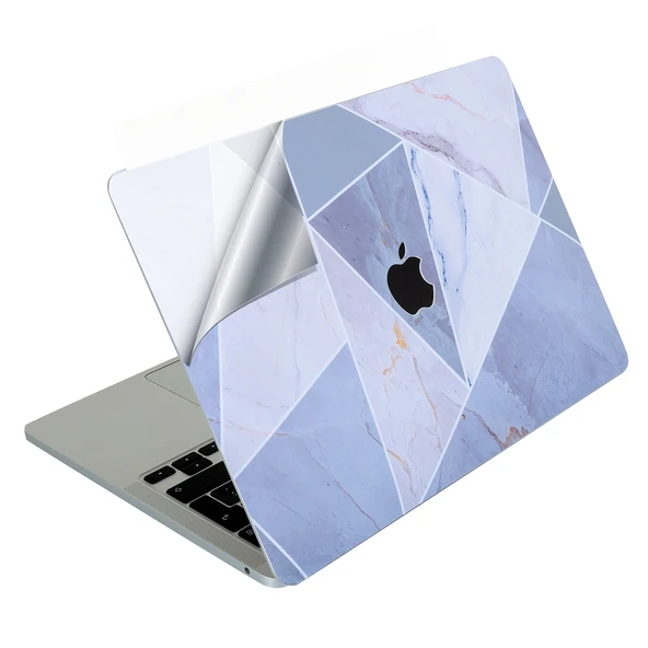 Macbook Pro Kılıf 13inç M1-M2 Koruyucu Sticker Laptop Kaplama A2338 ile Uyumlu Marble14 ürün görseli