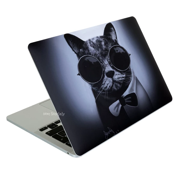 Macbook Air Kılıf Kaplama Sticker Laptop Koruyucu (TouchID'li) A2179 ile Uyumlu Cat01NL