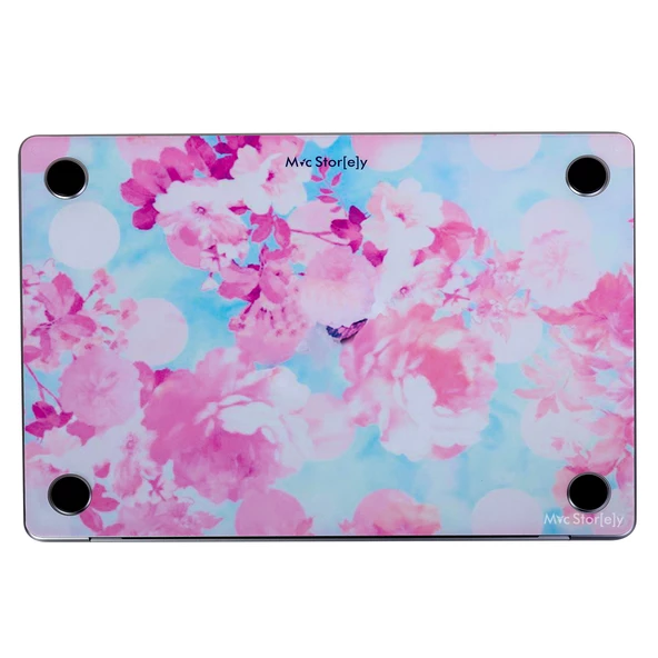 Macbook Air Kılıf Koruyucu Sticker Laptop Kaplama (TouchID'li) A2179 ile Uyumlu Flower03 - 9
