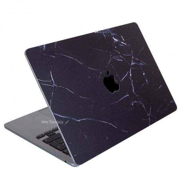 Macbook Air Kılıf Koruyucu Kaplama Laptop Sticker (TouchID'li) A2179 ile Uyumlu Marble14