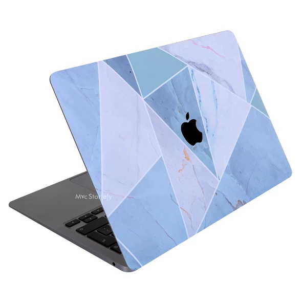 Macbook Air Kılıf Koruyucu Kaplama Laptop Sticker (TouchID'li) A2179 ile Uyumlu Marble14 - 3