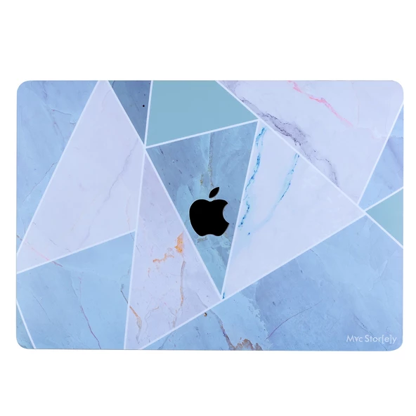 Macbook Air Kılıf Koruyucu Kaplama Laptop Sticker (TouchID'li) A2179 ile Uyumlu Marble14 - 11