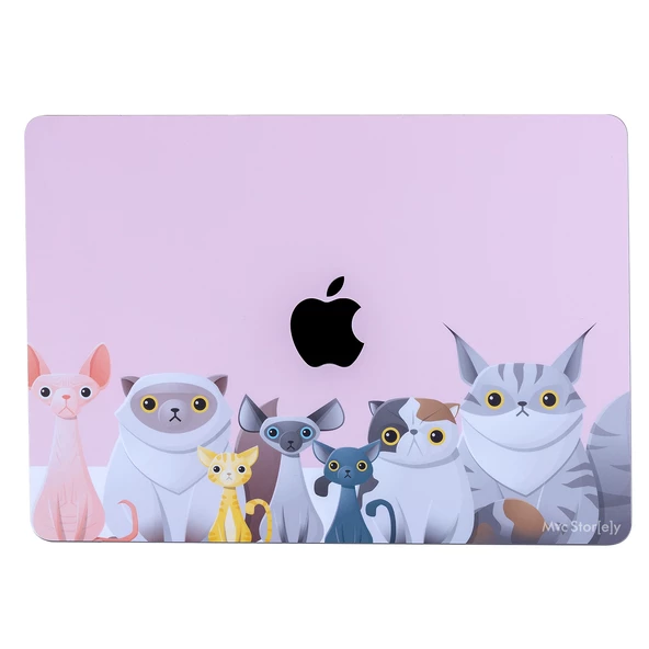 Macbook Air M2-M3-M4 Kılıf 13.6inç Yapıştırma Sticker Koruyucu Kaplama Animal03 A2681 A3113 A3240 ile Uyumlu - 12