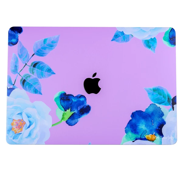 Macbook Air M1 Kılıf Flower03 Yapıştırma Laptop Kaplama Sticker Koruyucu A2337 ile Uyumlu - 6