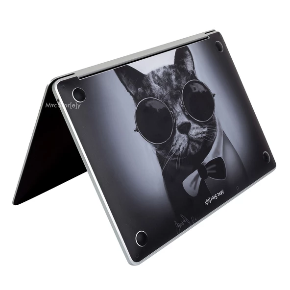 Macbook Air 13.6 inç M2-M3-M4 Kılıf Yapıştırma Sticker Laptop Kaplama Cat01NL A2681 A3113 A3240 ile Uyumlu - 2