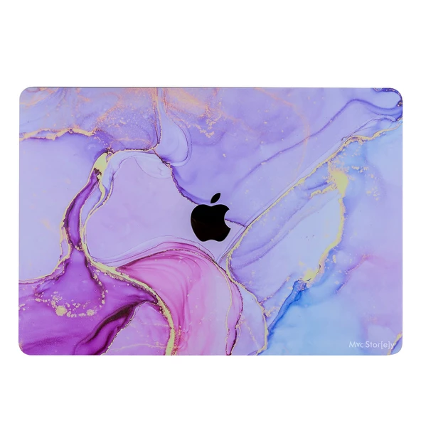 Macbook Air M1 Kılıf Marble14 Kaplama Yapıştırma Sticker Laptop Koruyucu A2337 ile Uyumlu - 10