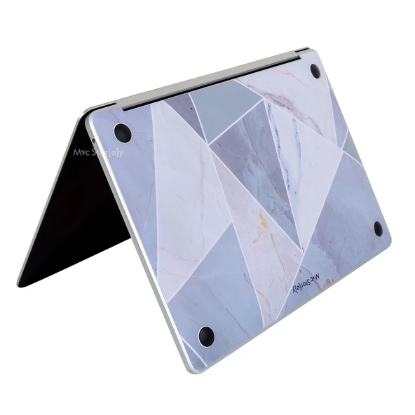 Macbook Air M1 Kılıf Marble14 Kaplama Yapıştırma Sticker Laptop Koruyucu A2337 ile Uyumlu - 7