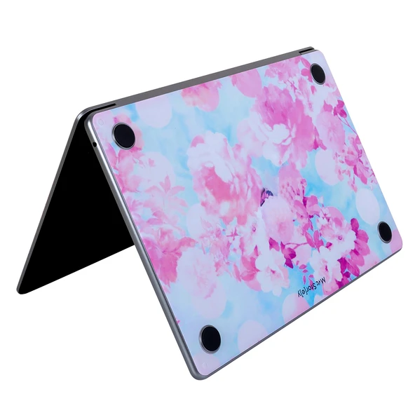Macbook Air M2-M3-M4 Kılıf 13.6inç Flower03 Yapıştırma Sticker Kaplama Koruyucu A2681 A3113 A3240 ile Uyumlu - Resim 5