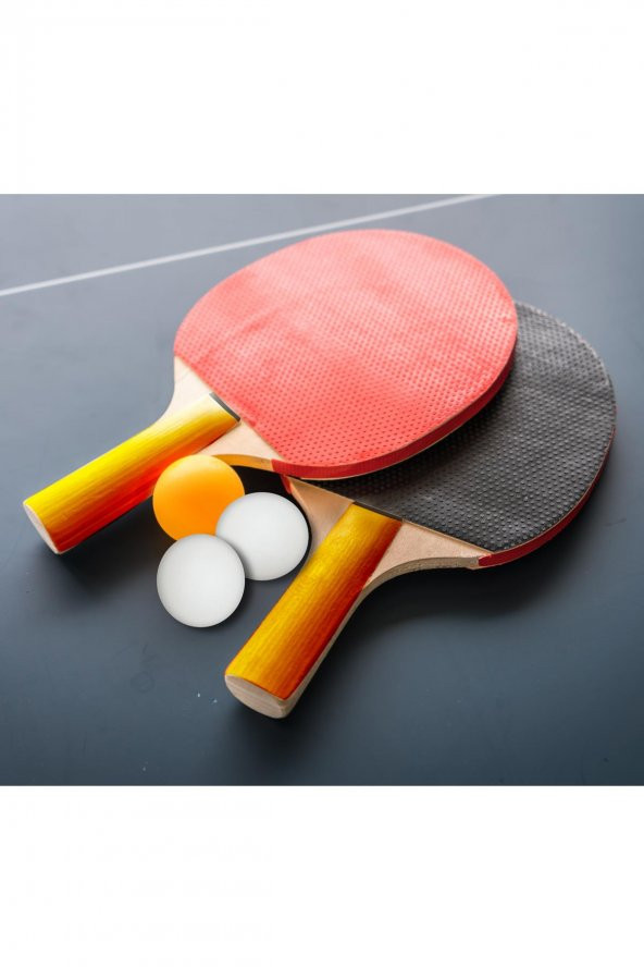 2 Adet Masa Tenisi Raketi Orta ve Başlangıç level 3 top hediye